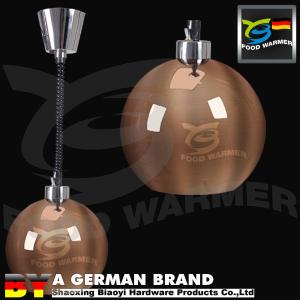China Copper Colored Hanging Food Warmer 600-2200mm Extention Cord Ø200mm Open Mouth wholesale