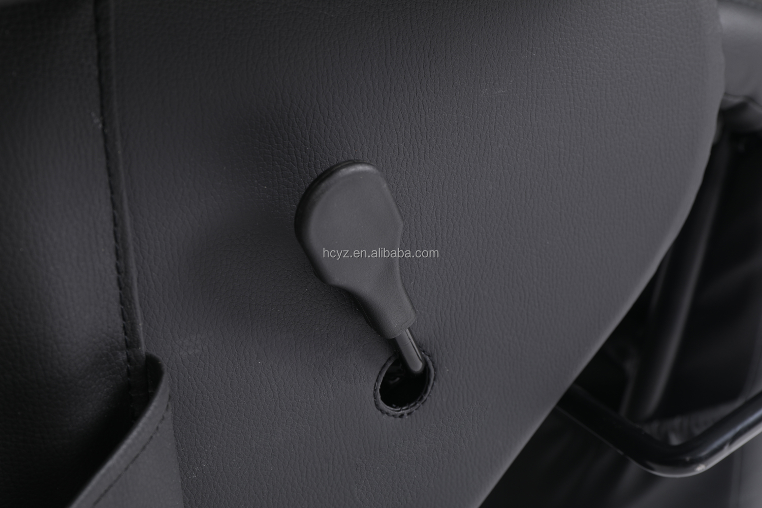 Black Racing Style Luxury Gaming Chair with Cup Holder and Footrest