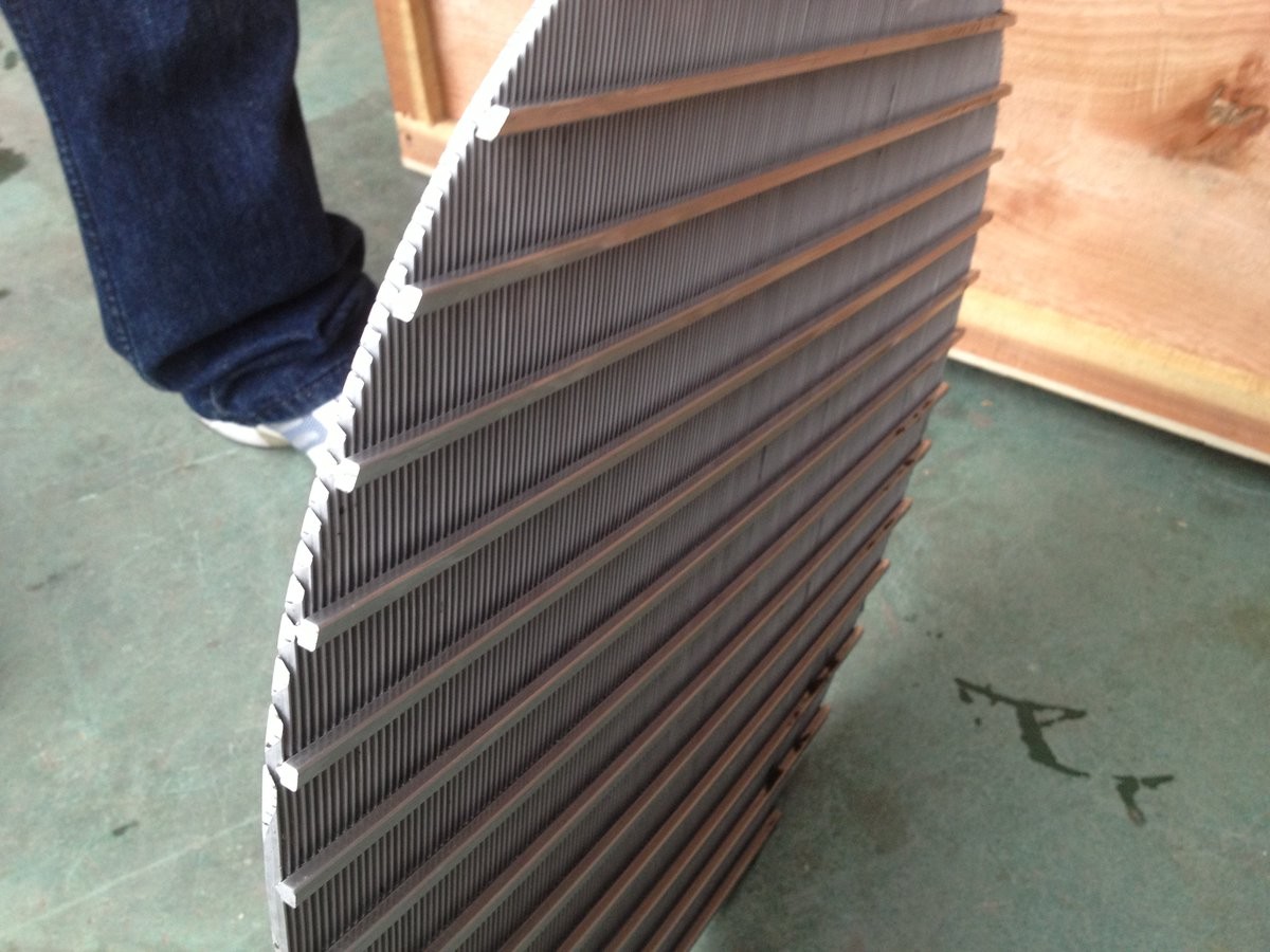 wedge wire screen panel or v wire filter plate or johnson screen plate / arc screen plate / sieve bend screens