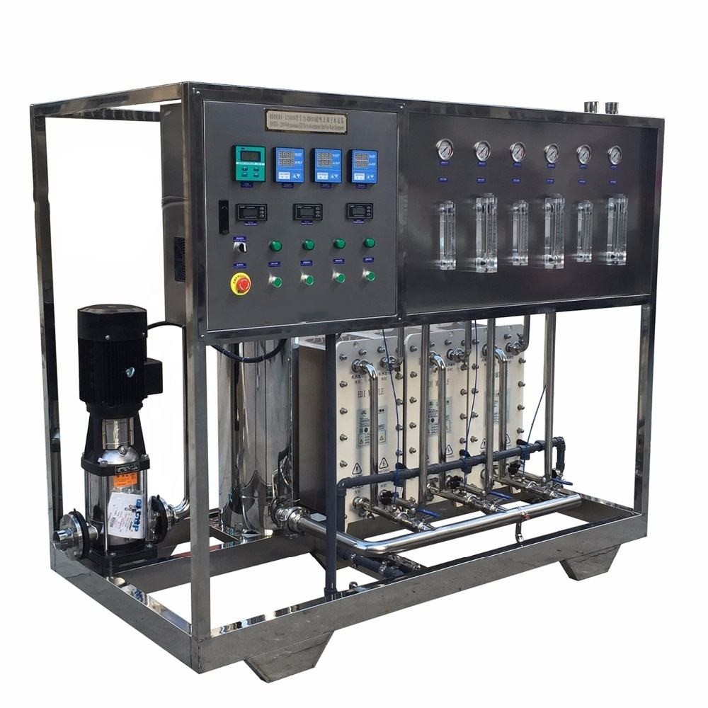Electrodeionization EDI Water Systems Automatic EDI Module Water Treatment 250LPH~10000LPH