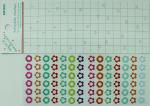 Fashion Holiday Calendar Reminder Stickers Paper Craft Flower Shapes Rotary