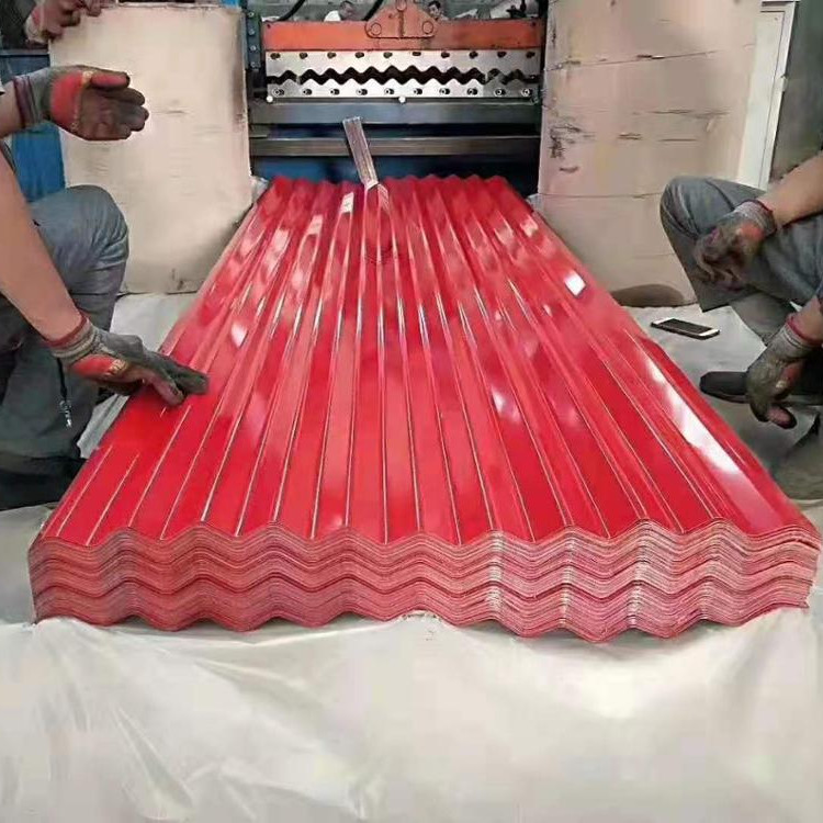 Ppgi Corrugated Steel Roofing Sheet Colorful 0.4mm Metal