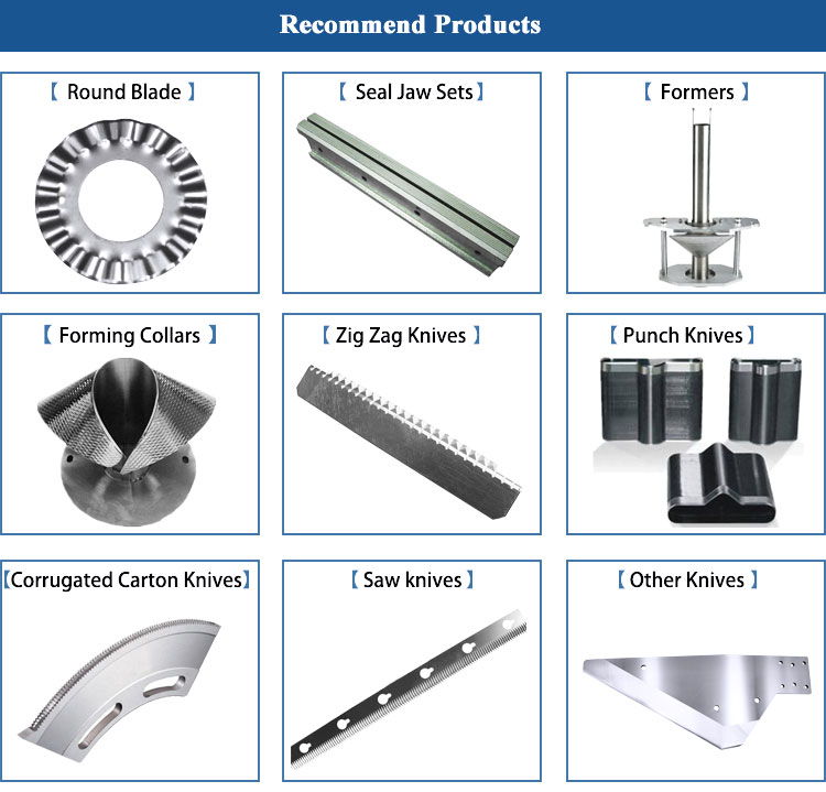ISO9001 58HRC HSS Flow Wrapper Machine Sealing Jaws