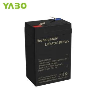 China 6.4V 4.5Ah 6v 5Ah Deep Cycle LiFePO4 Battery Rechargeable Lighting wholesale