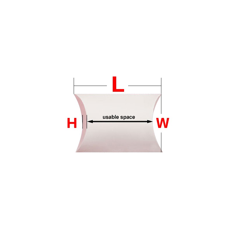 Paper Type Customized Most Popular Brown Kraft White Cardboard Packaging Chocolate Candy Paper Pillow Box
