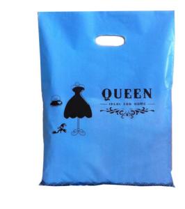 China Full Color Loop Handle Plastic Bags 0.7m PE Grocery Shopping Bag wholesale