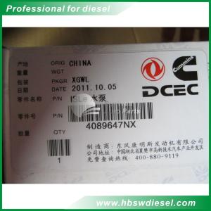 China 4089647 ISLE water pump for Cummins ISLE diesel engine wholesale