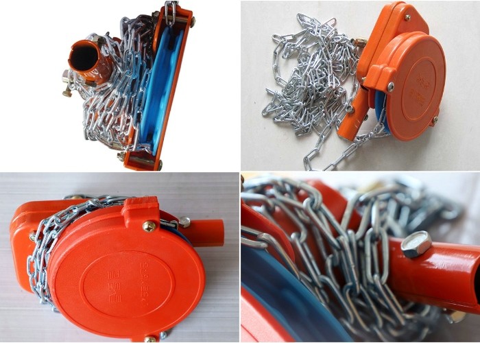 Orange Manual Greenhouse Roll Up Machine For Side Ventilation Agriculture