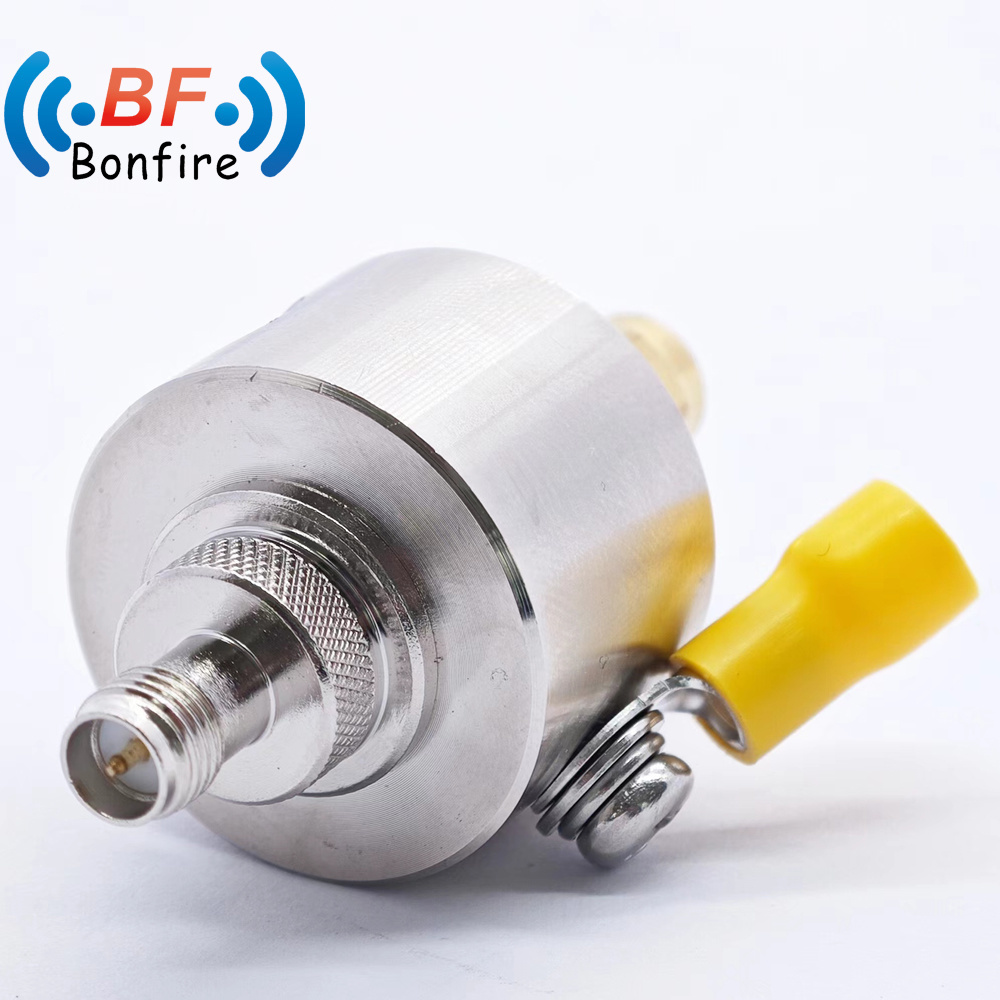 RF Arrester RF Male to Female Coaxial Surge Protector 698-3800MHz F Plug to F Jack for CCTV Lightning Protector Arrestor