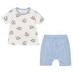 Summer baby boys girls clothing sets customized printing color Organic Cotton