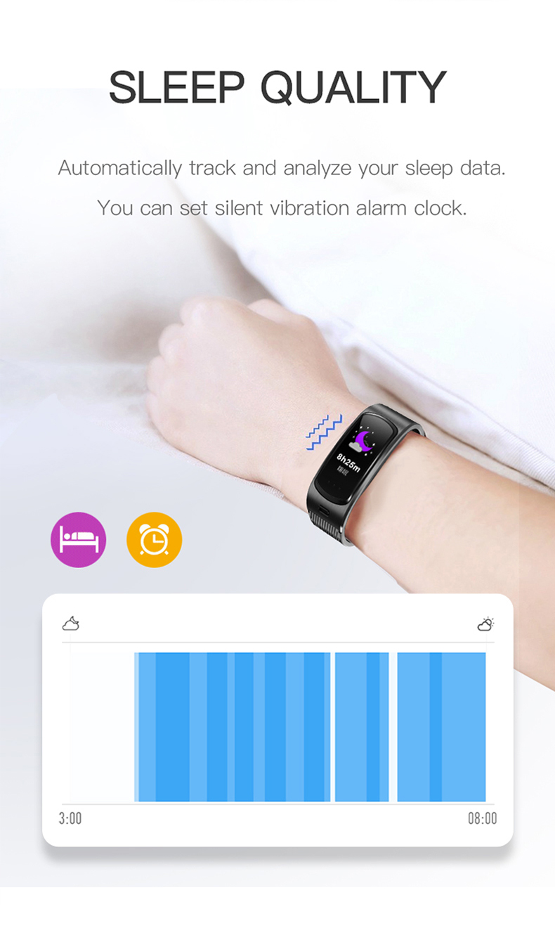 HL6 Smart Watch 0.96inch Android IOS Waterproof Silica 90MAH Gel IP67 Waterproof Smart Bracelet
