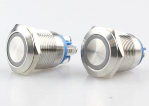 China Stainless Steel LED Illuminated Momentary Push Button 1NO 1NC wholesale