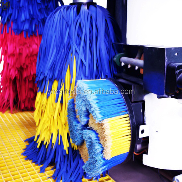 Stainless Steel Tunnel Type Automated Car Wash Systems With 9 Brushes