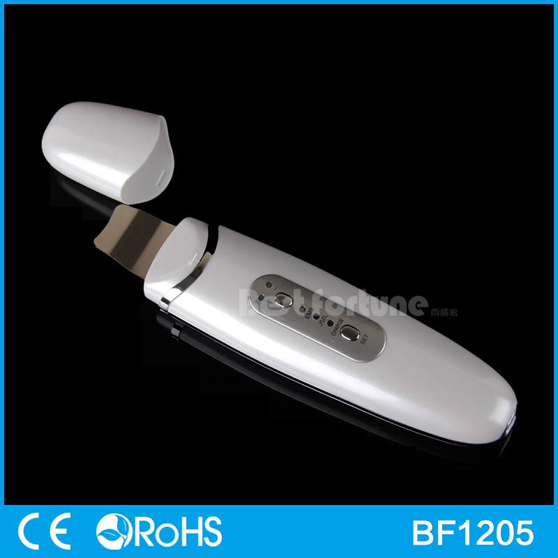 Ance Treatment Ultrasonic Face Spatula EMS Skin Scrubber For Home Use