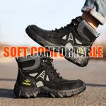 Microfiber Leather Flying Knit Safety Boots Kevlar Midsole Steel Toe Safety