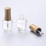 ISO2000 13mm 15mm Nail Polish Bottle Bamboo Cap Make up Cosmetic Glass Bottle