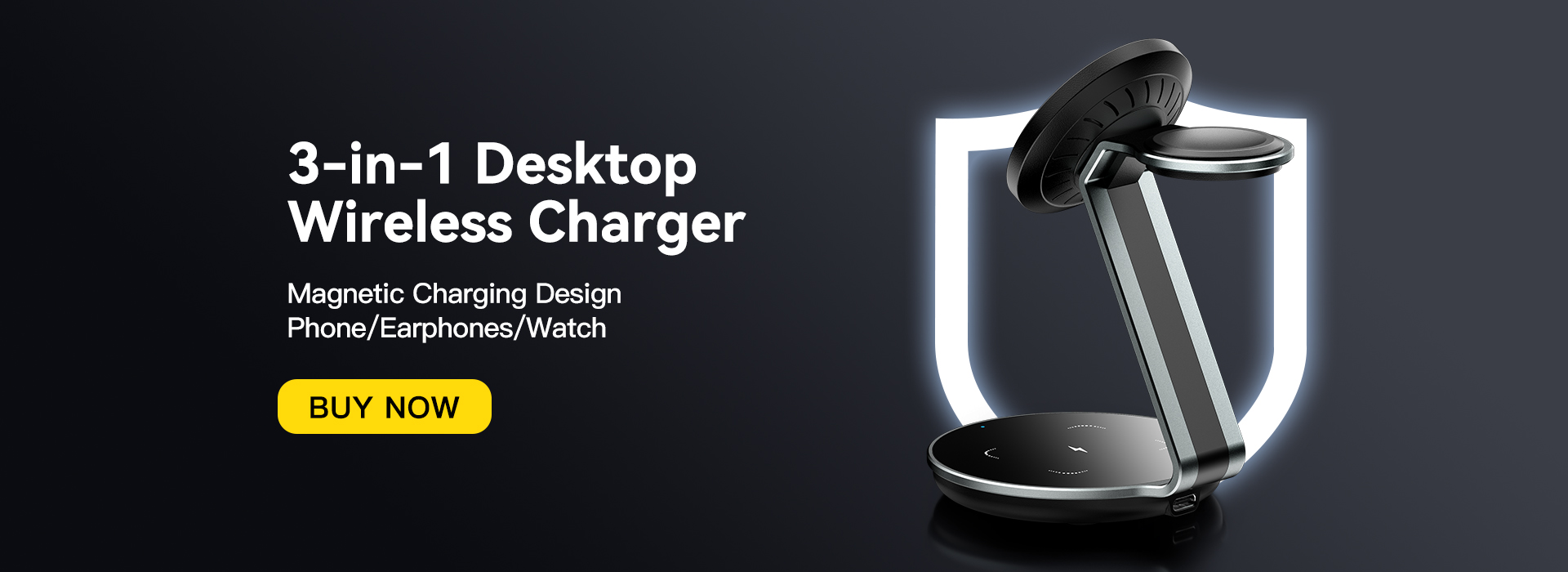 ESSAGER OJD-102 Series 3 In 1 Charging Stand Wireless Charging Pad USB C
