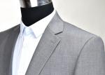 MG Mens 2 Piece Suit Grey Mel Suit Customized Fabric ISO9001 Certification