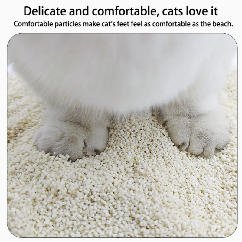 High Absorption Cassava Cat Litter with Deodorant Natural Ingredients for Fast Clumping