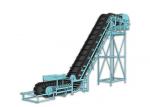 Corrugated Rubber Cleat Sidewall Belt Conveyor 30-90 Degree Slop With OEM