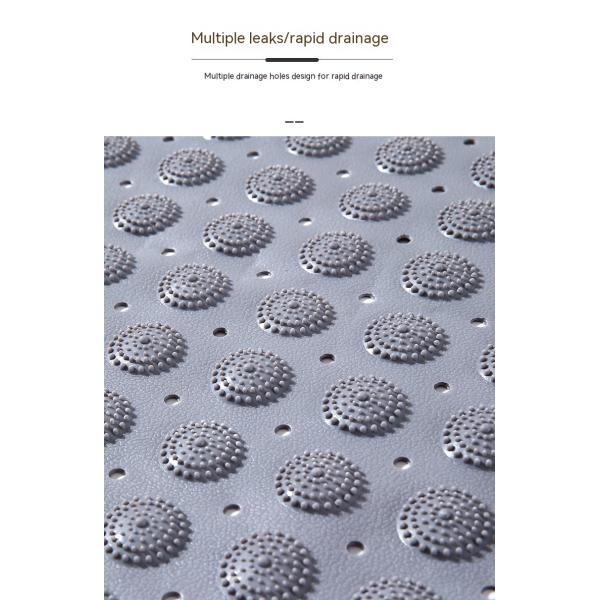 Custom Logo Embroidery Bath Mat Tub Non Slip Bathtub ShowerMat Absorbent Bathroom Mat