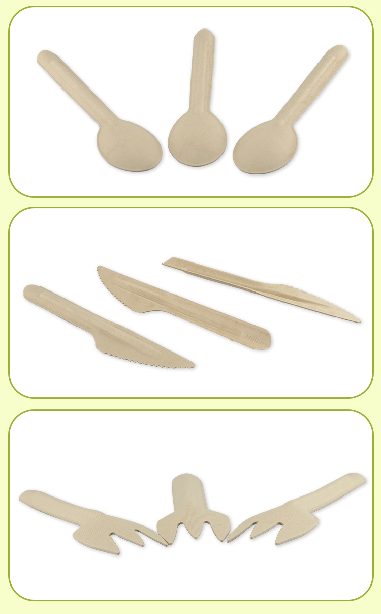 Eco Friendly Disposable 160mm Biodegradable Cutlery Set For Wedding Event