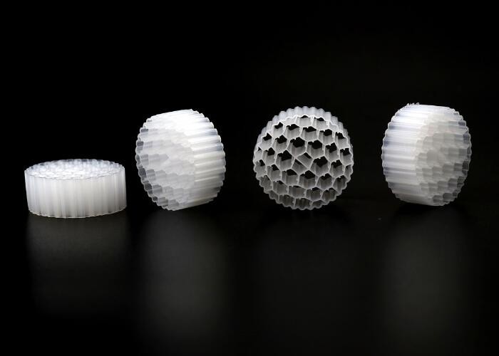 38 Holes Mbbr Water Treatment Ras 800m2/M3 Surface Area Bio Media
