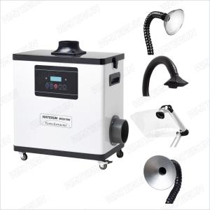 China M6001DW Digital Nail Salon Fume Extractor / White Color Medical Portable Smoke Extractor 80W wholesale