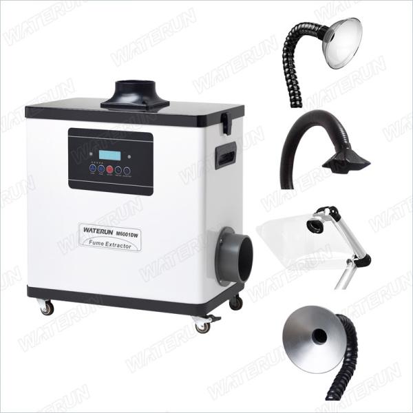 M6001DW Digital Nail Salon Fume Extractor / White Color Medical Portable Smoke