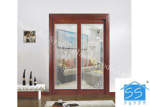 China Privacy Glass Slider Doors For Home Decor IGCC IGMA Certification wholesale