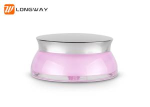 China Acrylic Cosmetic Jar Flying Saucer Shape for Facial Cream Jar Packing wholesale