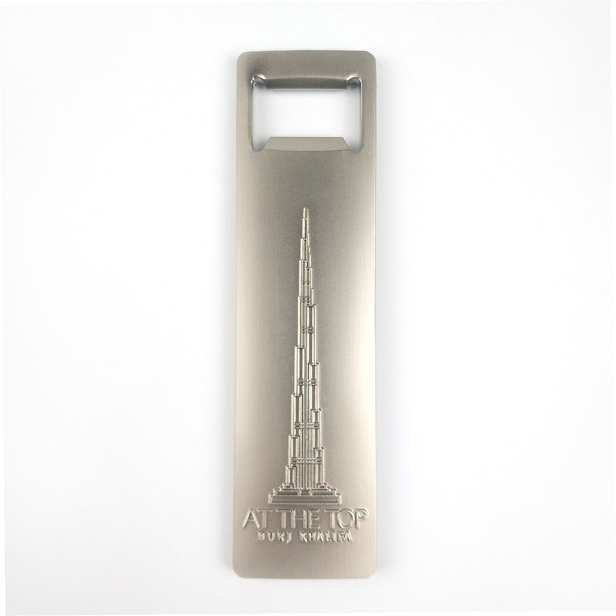 Custom Bottle Openers Matte Silver with Magnet and Eye-Catching Design for Your Branding