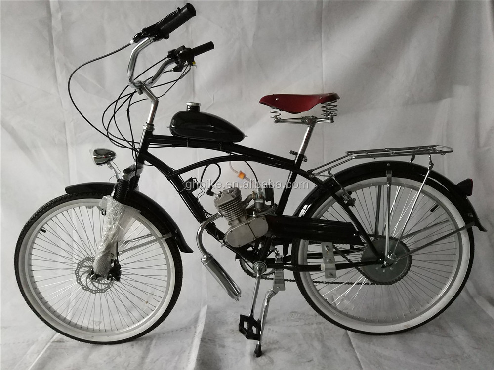 80cc Two Stroke Gas Kit Motorcycle Chopper Bicycle Max. Speed 40km/h for Adult Riders