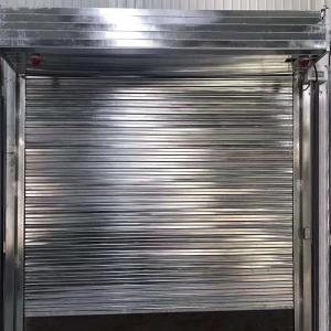China Steel Fire Rolling Shutter Door , White Fire Resistant Roller Shutters wholesale