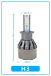 6063 Aluminum Housing 5700K A8L Motorcycle LED Headlight Kit