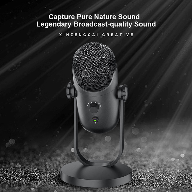 ROHS USB Condenser Microphone 24bit 48Khz Studio PC Microphone For Podcast Recording