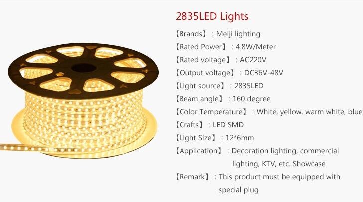 Warm White SMD2835 Flexible Led Strip Lights IP67 2400k With 5m Length , 2 Years Warranty