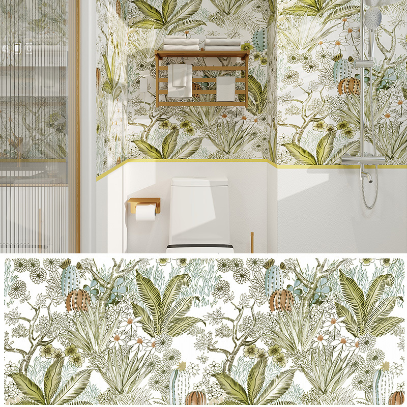 Upgrade Your Home Decor with Self Adhesive Floral Wallpaper Roll Natural Flower Mural