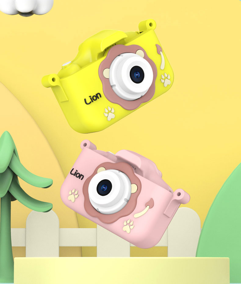 Flip-up Lens Children's Camera ABS Material for 3-12 Years Old Boys Girls Kids Camera