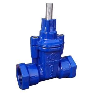 China Ductile Iron Non Rising Stem Gate Valve Blue Screwed Ends Gate Valve wholesale