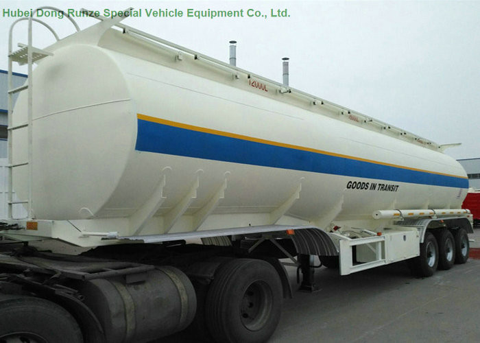 52m3 Fuel Tanker Semi Trailer 3 Axles 4 Compartments For Diesel ,Oil , Gasoline, Kerosene Transport