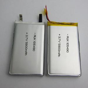 China Tablet 5800mah Custom LiPo Battery 1S1P Short Circuit Protection wholesale