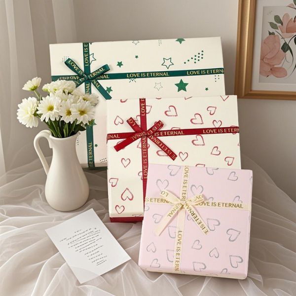 Birthday Gift Box Custom Printed Top And Bottom Lid Gift Box Butterfly Gift Box Wholesale