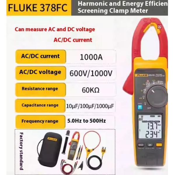 F378FC Screening Clamp Meter 374 True RMS AC/DC Clamp Meter Fluk-e F375 Clamp Meter