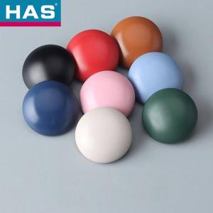 China Plastic 30mm Coat Buttons Red / White Polymer Button For Clothing wholesale
