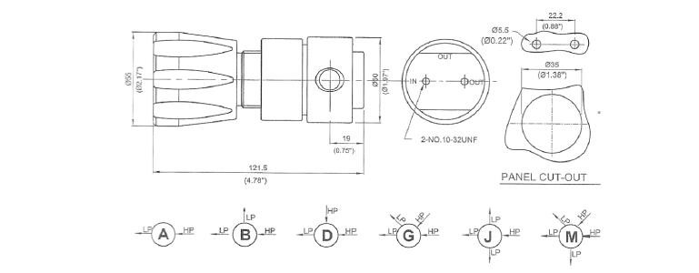 Specialty Gas Two Gauge CGA580 Nitrogen High Pressure Regulator