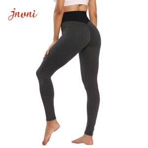 China Honeycomb Textured Seamless Yoga Wear Anti Cellulite Tummy Control Leggings wholesale
