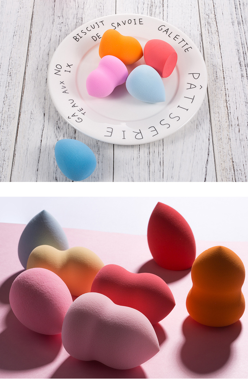 MSDS Multiple Colors Basic Makeup Tools Gourd Shape Beauty Blender Set
