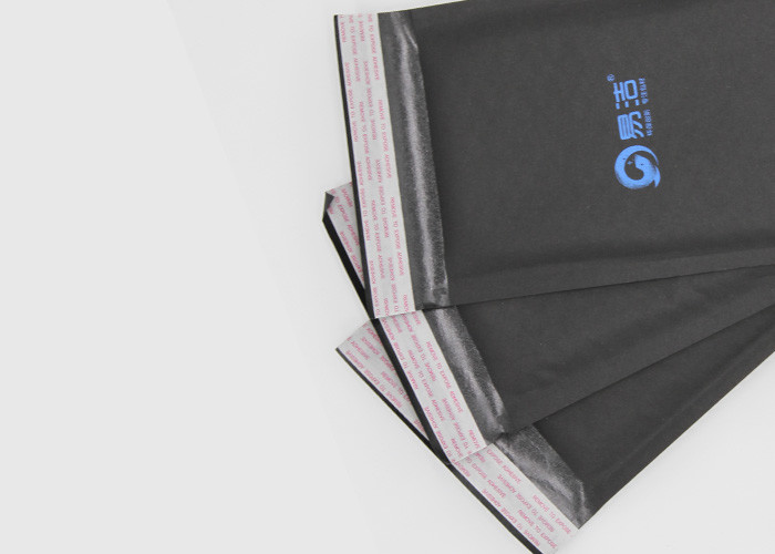 Self Adhesive Seal Kraft Mailer Envelopes , Black Bubble Padded Envelopes
