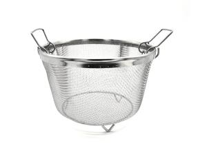 China Silicone Handle BF04 Stainless Steel Mesh Filter Baskets Metal Steamer 6QT wholesale